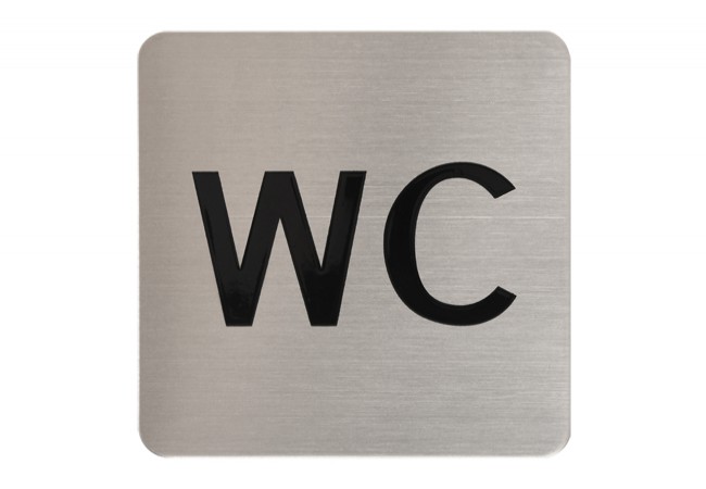 Sparta : Other Door Signs - B-Harko WC Door Sign Square Stainless Steel ...