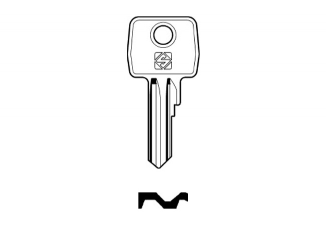 Sparta : Residential Serrated Keys - Silca EU4 Key Blank Steel ...
